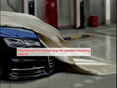 6*8couverture incendie automobile grosse matière épaissississante ignifuge
