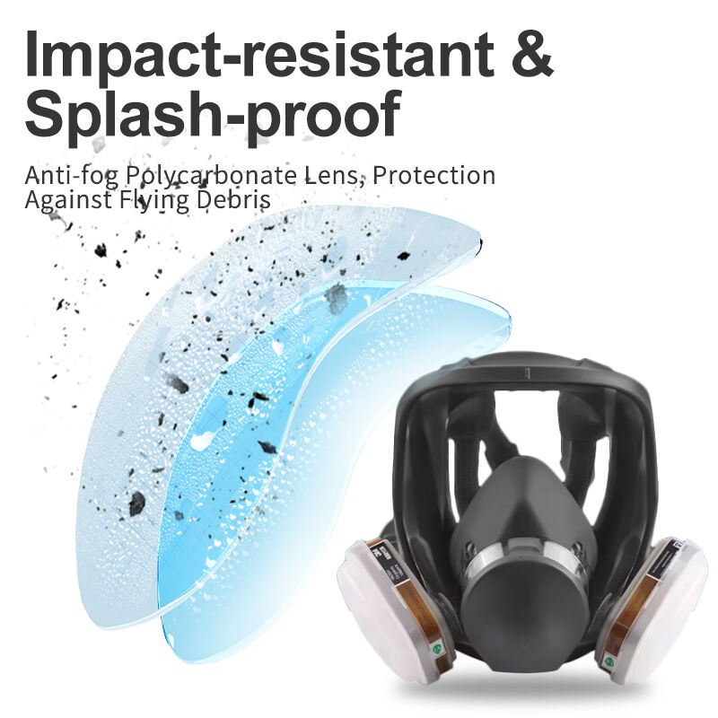 papr MJ-4006 EN136-Certified KN95 Filter Gas Mask Anti Dust For Construction Mining Chemical Painting Safety