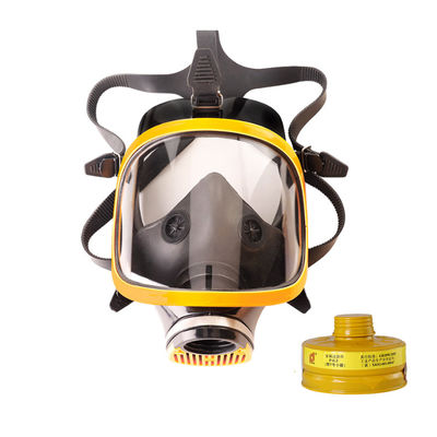 Masque à gaz respiratoire complet avec double filtre