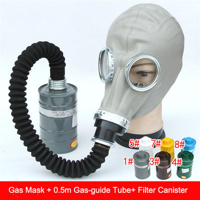 Masque à gaz respiratoire complet avec double filtre