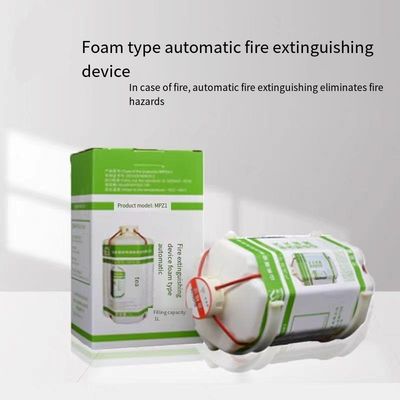 Capacité de remplissage du dispositif d'extinction automatique d'incendie de type mousse: 1 litre, durée de validité: 3 ans