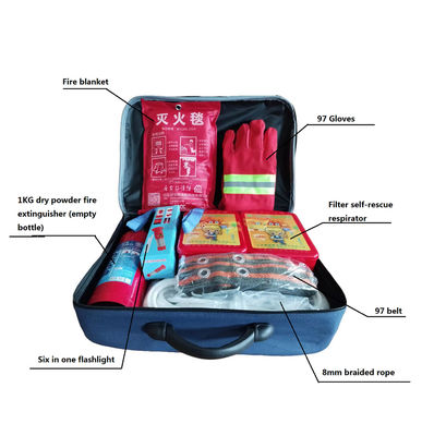 Kit d'urgence d'incendie Protection de sauvetage d'évasion d'incendie Bureau de premiers secours Premiers secours à domicile