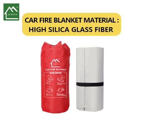 Couverture d'urgence pour les incendies de voiture en fibre de verre de haute silice