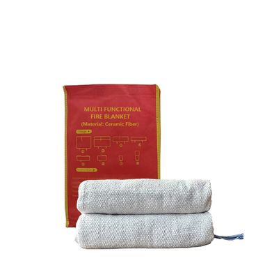 Couverture de feu en fibre de céramique blanche, solution parfaite pour les urgences dans les usines