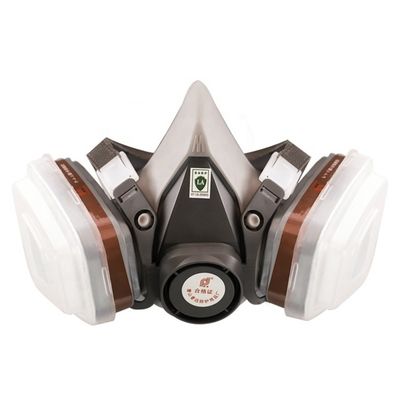 Masque à gaz à demi-visage KN95 réutilisable Respirateur absorbant la poussière avec filtration d'air