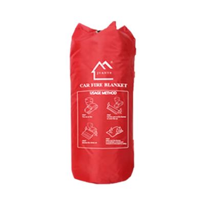Couverture de lutte contre les incendies haute silice blanche JAT-303 0,6 épaisseur de fibre de verre couverture d'incendie de véhicule soudage protection de haute visibilité
