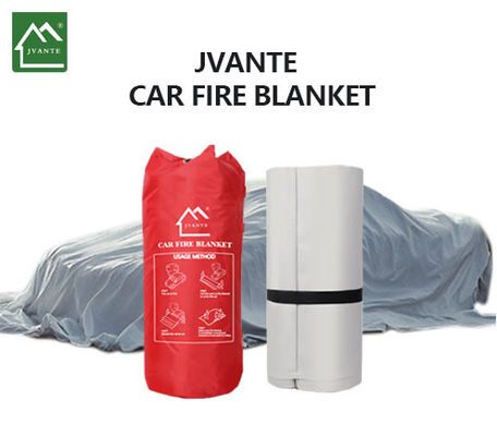 Couverture de lutte contre les incendies haute silice blanche JAT-303 0,6 épaisseur de fibre de verre couverture d'incendie de véhicule soudage protection de haute visibilité
