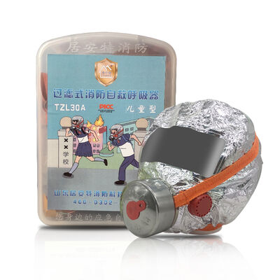 Masque respiratoire complet pour le visage, filtrage pour les enfants, ceinture réglable 30 minutes de protection contre le CO, la fumée et les gaz toxiques