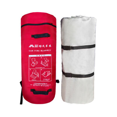 Couverture incendie en fibre de verre JAT-301 6x8m 550gm Résistant aux températures élevées 500-700°C Pour la sécurité d'urgence industrielle de laboratoire de cuisine