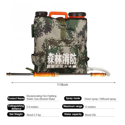 Sac à dos réciproque de feu pistolet à eau 20L pulvérisateur de lutte contre l'incendie portable