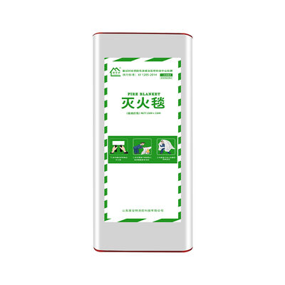 1.5x1.5m Fiberglass Fire Blanket EN 1869:2019 Certified 500°C Heat Resistant Fire Suppression Blanket with PVC Box